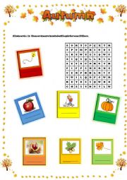 English Worksheet: Autumn