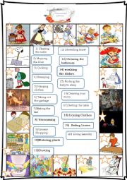 English Worksheet: household chores