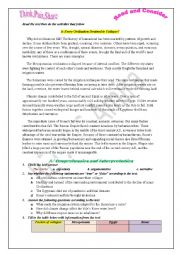 English Worksheet: The collapse of ancient civilizations 