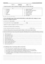 English Worksheet: unit1 : art shows and holidaying  lesson 1 holidaying 