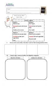 Describing Food worksheet