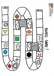 English Worksheet: basic concepts board game