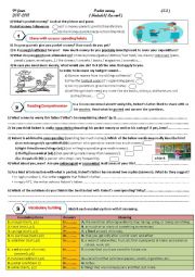 English Worksheet: pocket money