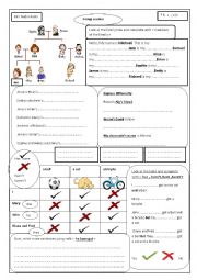 English Worksheet: review 7th form