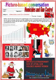 Picture based conversation.  Homicides in the USA. (Debating) 39/