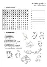 English Worksheet: Animals