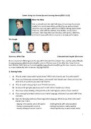 English Worksheet: Conan OBrien - Conan Goes to a Korean Spa and Learns Korean