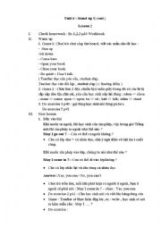 English Worksheet: English for grade 3