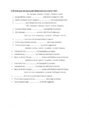 English Worksheet: conjunctions practice