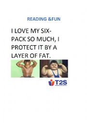 English Worksheet: six pack protection