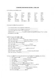 English Worksheet: Countable and Uncountable