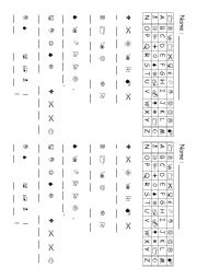 English Worksheet: Welcome back to school code