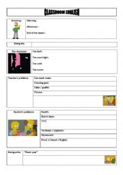 English Worksheet: Classroom English