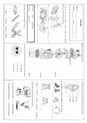 English Worksheet: vocabulary review