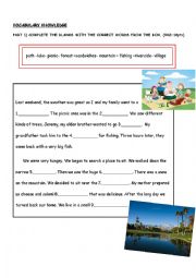 English Worksheet: vocabulary knowledge 