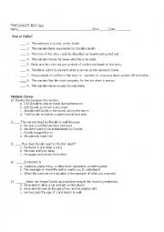 English Worksheet: Scarlet Ibis quiz