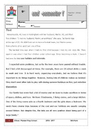 English Worksheet: test 