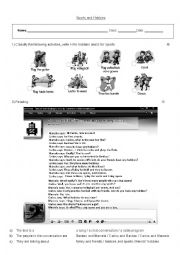 English Worksheet: Sports and hobbies worksheet