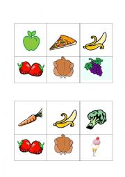 English Worksheet: FOOD BINGO