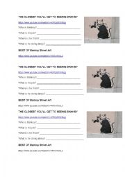 English Worksheet: BANKSY