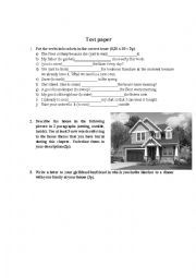 English Worksheet: TEST PAPER 10TH GRADE