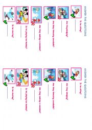 English Worksheet: In the snow - Present Cont. y/n questions