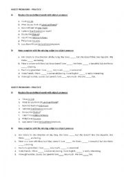 English Worksheet: Object pronouns