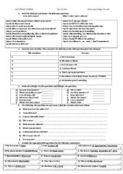 English Worksheet: Wh-questions