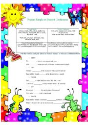 Present Simple vs Present Continuous