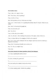 English Worksheet: the fashon show