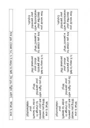 English Worksheet: GENERATION GAP. DISCUSSION QUESTIONS