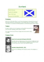 English Worksheet: Scotland facts