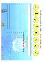 English Worksheet: Spongebob daily Routines