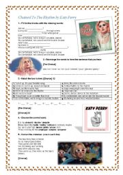 English Worksheet: Chained to the rhythm by Katy Perry
