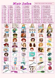 English Worksheet: At the Hair  Salon