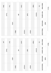 English Worksheet: Irregular verbs test 2