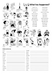 English Worksheet: What has happened? (Present Perfect Simple)