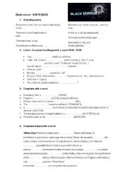 English Worksheet: Black Mirror_White Bear