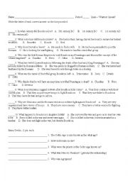 English Worksheet: Boudicca quiz