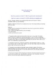 English Worksheet: What a wonderful world