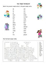 English Worksheet: Past Simple Verbs