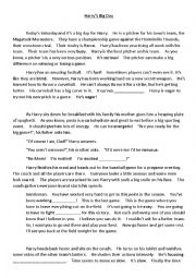 English Worksheet: Similes and Story Rewriting