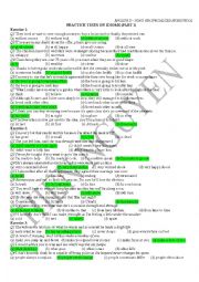 English Worksheet: IDIOMS EXERCISES