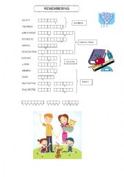 English Worksheet: REVIEWING VOCABULARY