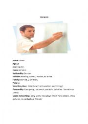 English Worksheet: Speaking in Simple Present - 3rd Person Singular... with no mistakes!!