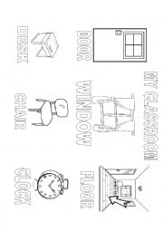 English Worksheet: My classroom