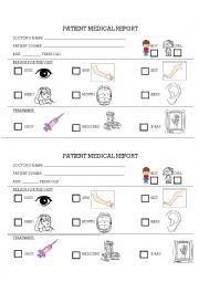 English Worksheet: doctor role-play