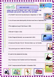 English Worksheet: Ago and past simple