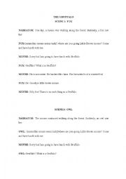 English Worksheet: Gruffalos play