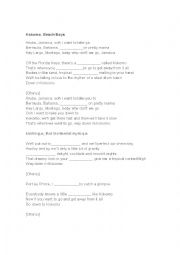 English Worksheet: Kokomo song